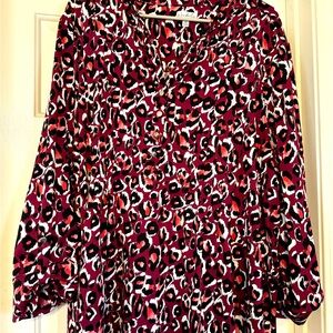 Cheetah print blouse